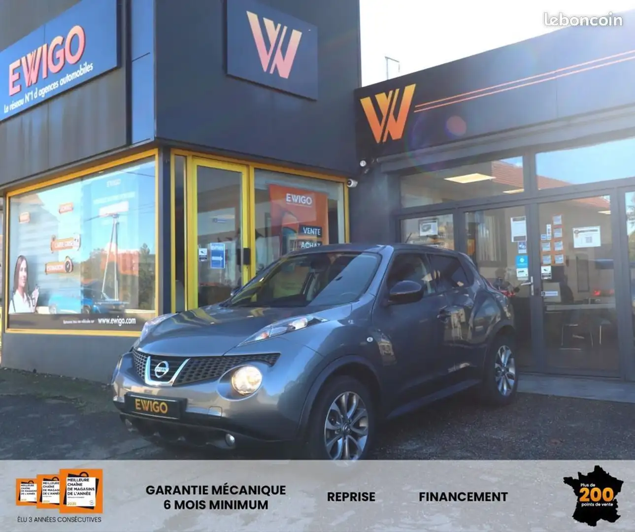 Nissan Juke 1.6 115 ch acenta 2wd bva caméra de recul première main Gris - 1