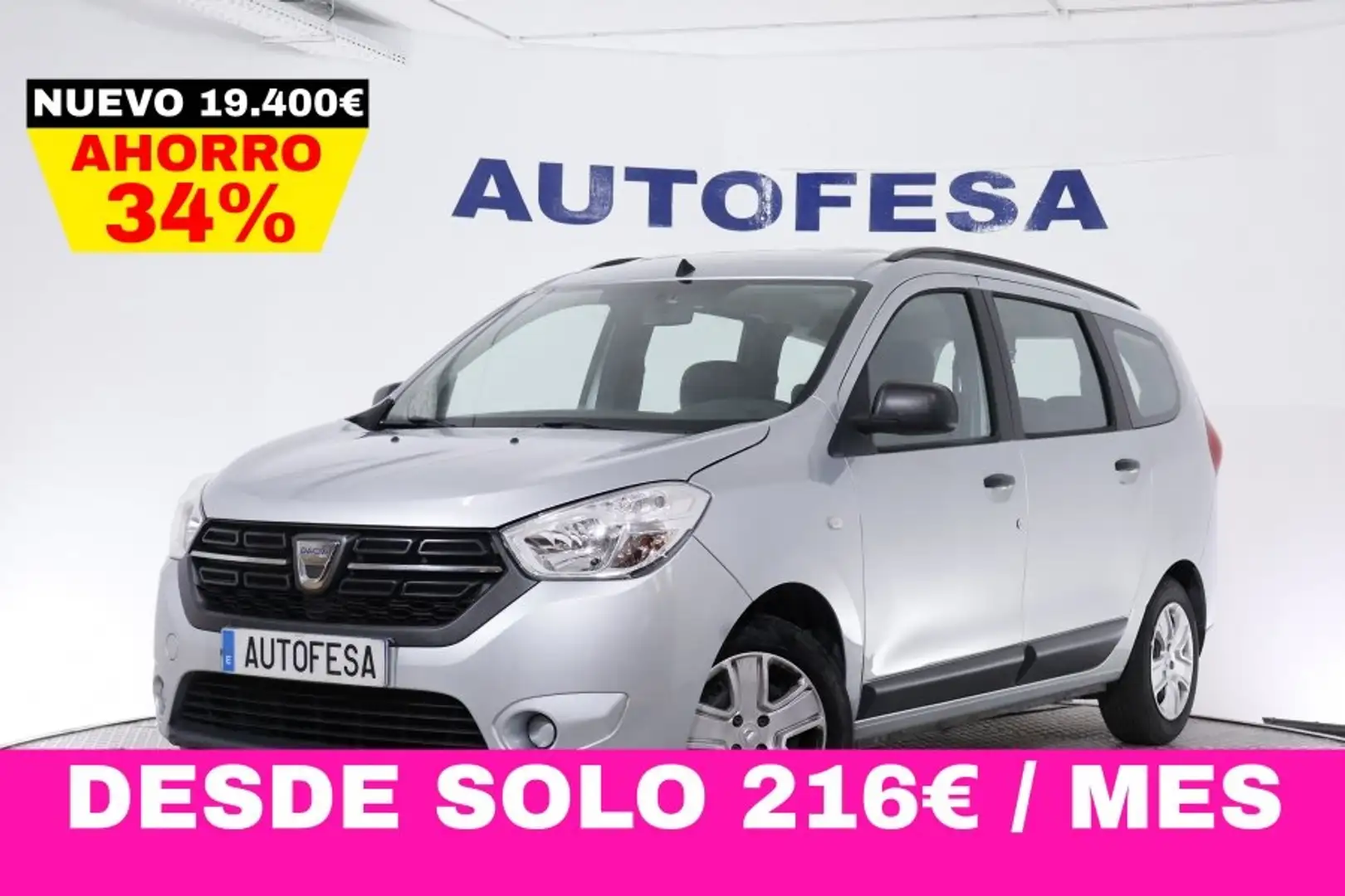Dacia Lodgy 1.3 TCE 100CV 7PLAZAS 5P S/S # IVA DEDUCIBLE, PARK Gris - 1