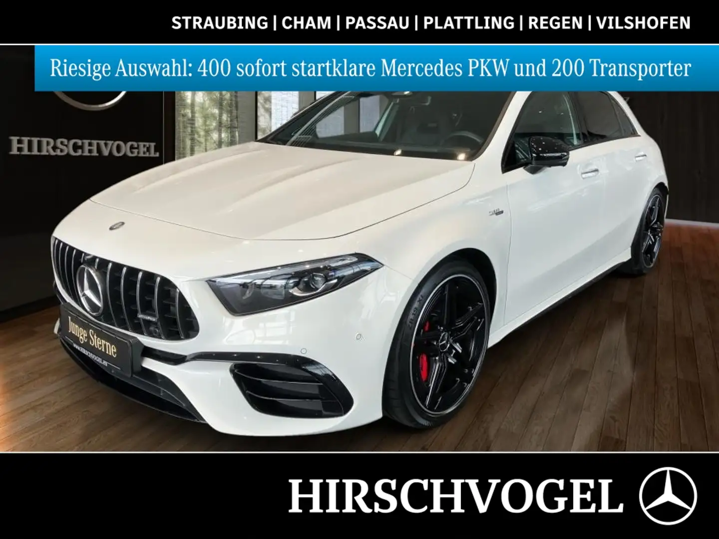 Mercedes-Benz A 45 AMG S 4M+ Night+Drivers-P.+Pano+DISTRON+HUP Білий - 1