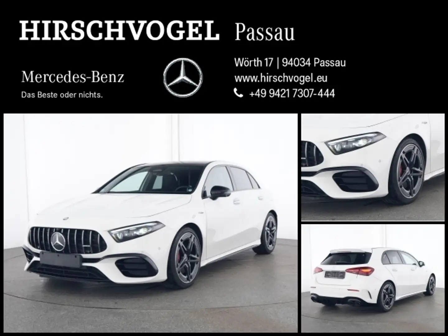 Mercedes-Benz A 45 AMG S 4M+ Night+Drivers-P.+Pano+DISTRON+HUP White - 1