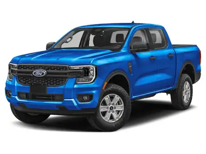 Blue 2026 Ford Ranger Pickup Truck Four-Wheel Drive Automatic
