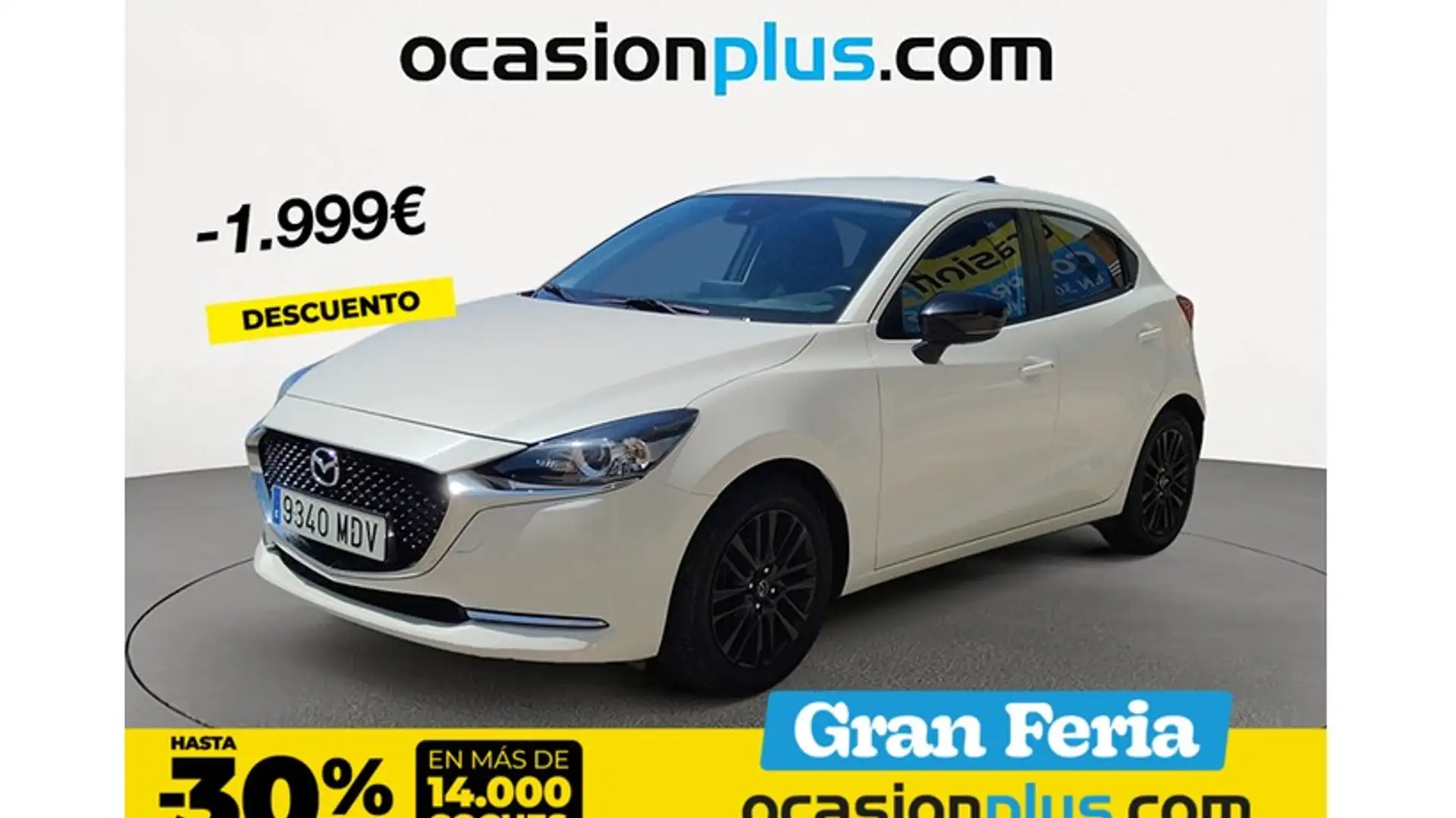 Mazda 2 1.5 e-Skyactiv-g Homura pantalla 8´´ 66kW Blanco - 1