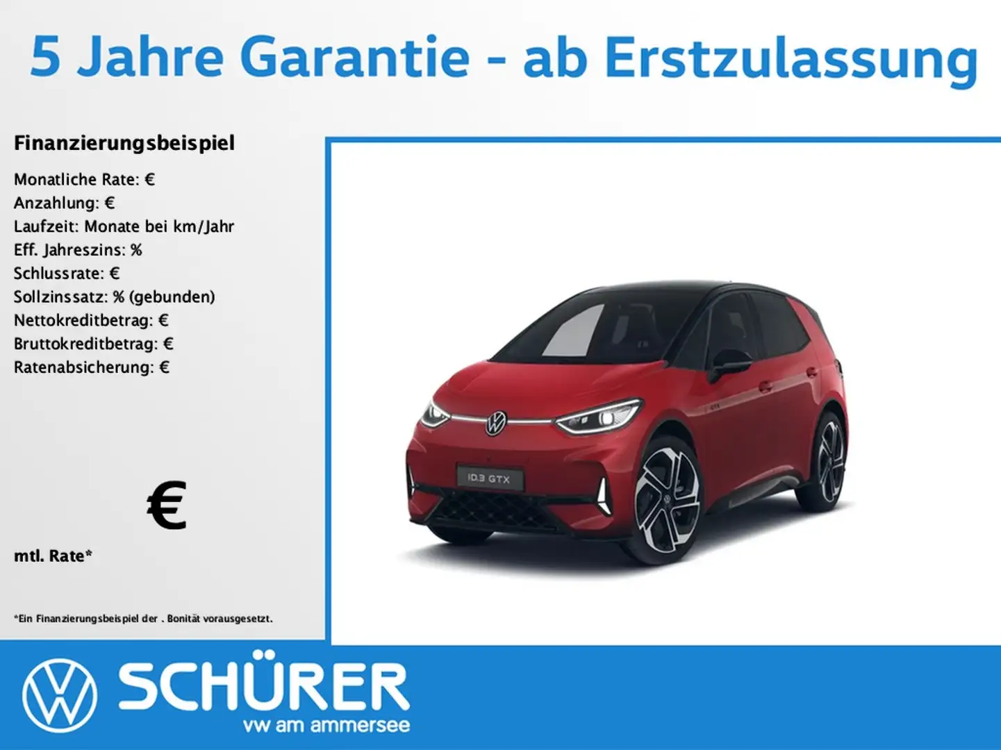Volkswagen ID.3 GTX Performance WÄRMEPUMPE AHK 360° Pano DCC Rojo - 1