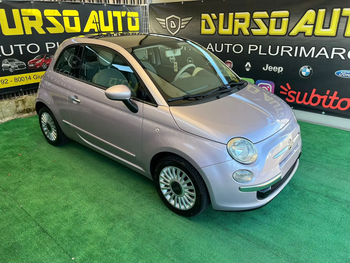Fiat 500 1.2 Lounge 69cv Fialová - 2