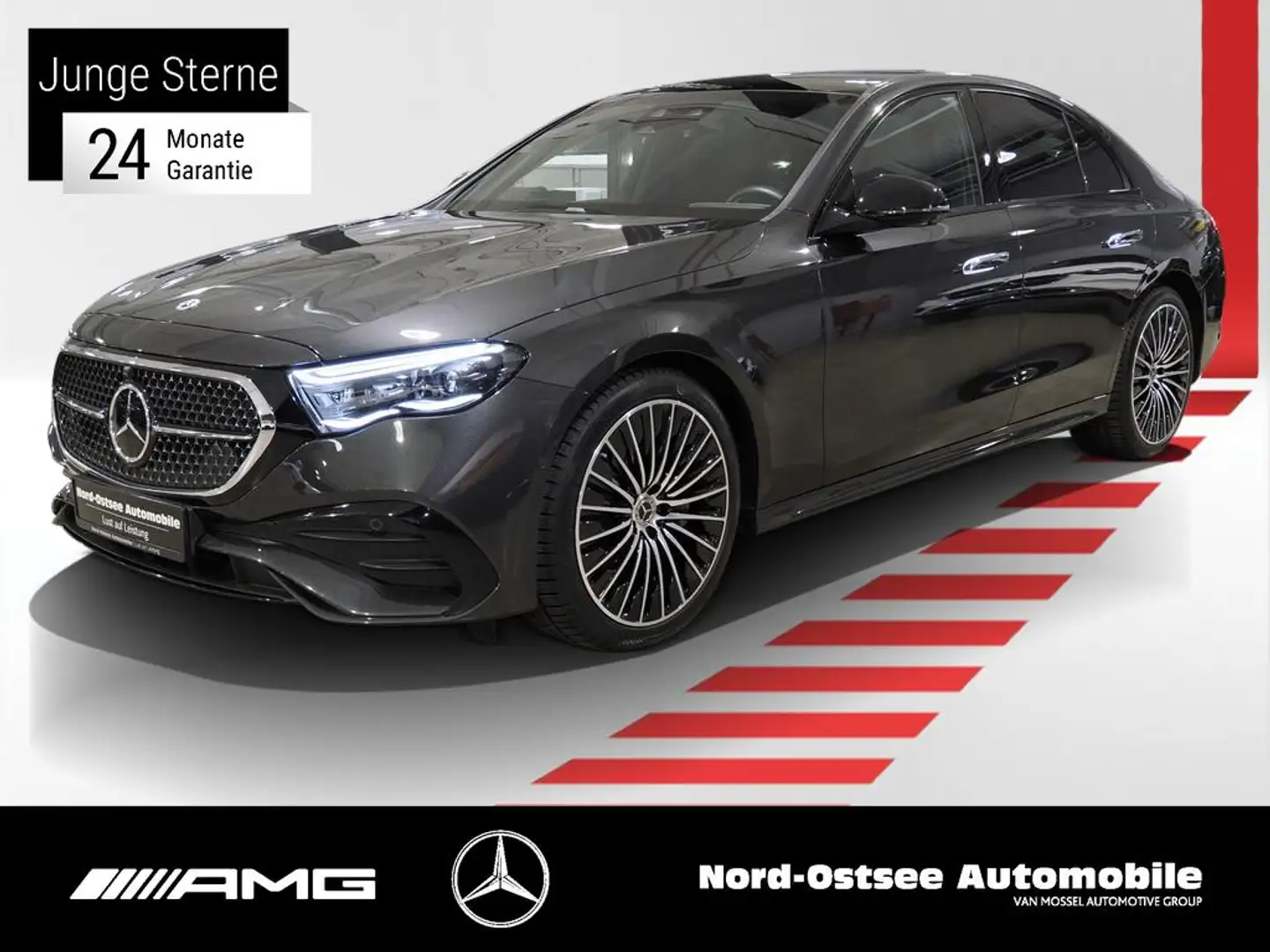 Mercedes-Benz E 220 d AMG BURMESTER PANO NIGHT Gris - 1