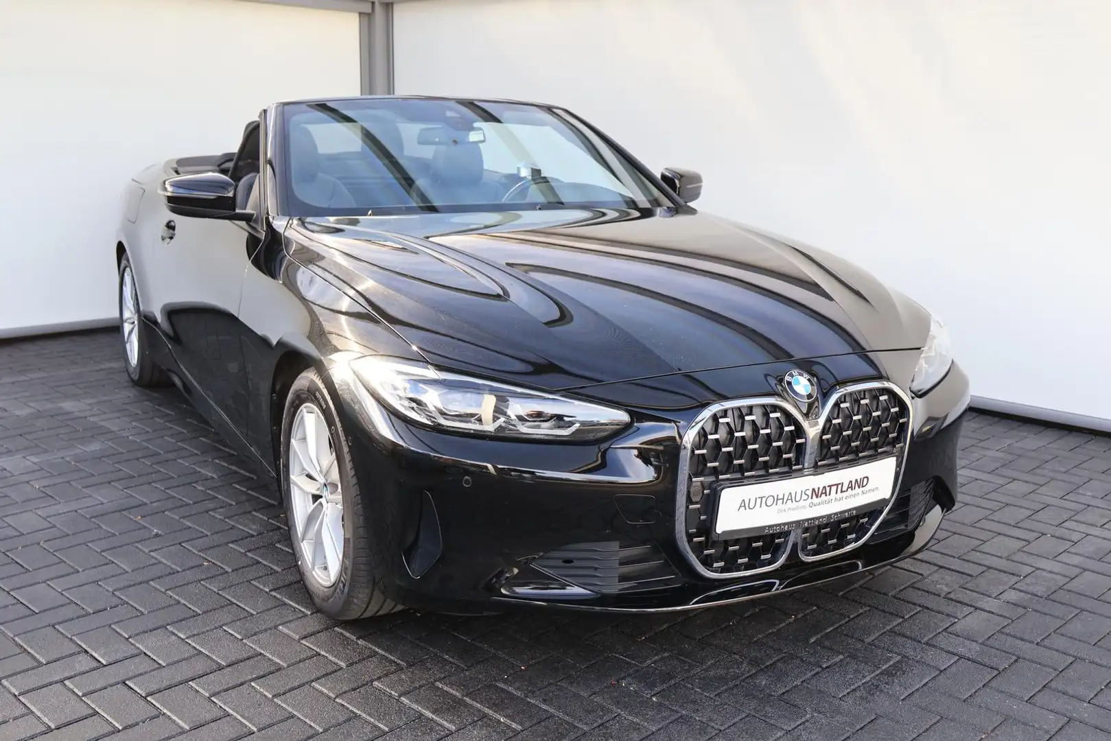 BMW 420 420 i Cabrio RFK Navi Leder LED DAB 1.Hd. Schwarz - 2