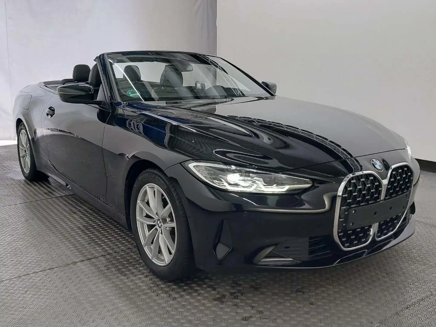 BMW 420 420 i Cabrio RFK Navi Leder LED DAB 1.Hd. Noir - 2
