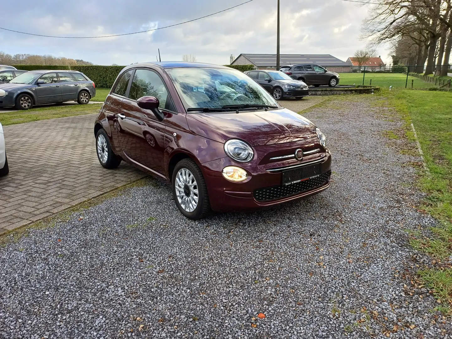 Fiat 500 1.0i MHEV Lounge Rosso - 2