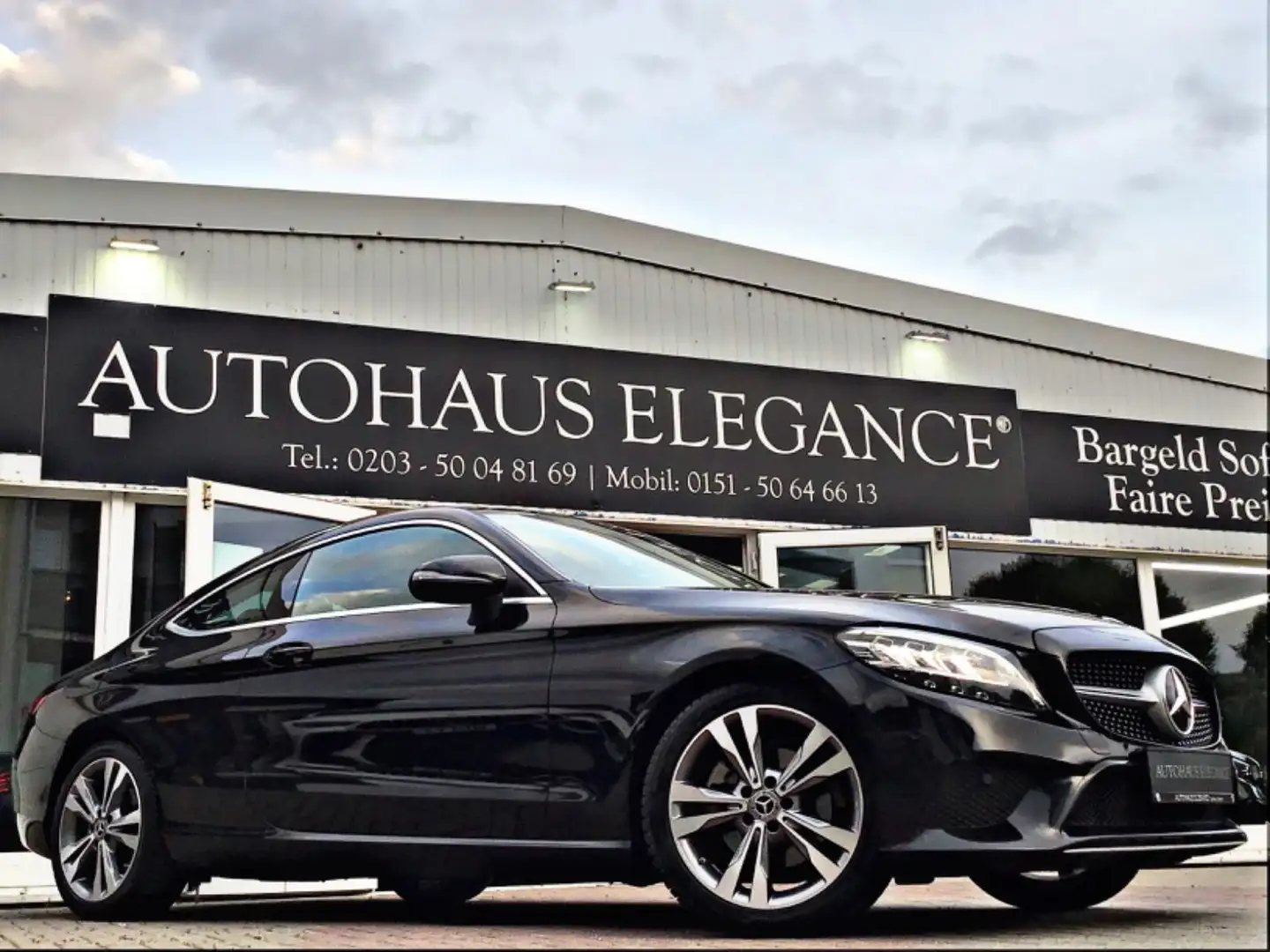 Mercedes-Benz C 220 d Coupe 9G-Tronic~Navi~Kamera~Distronic~LED Noir - 1