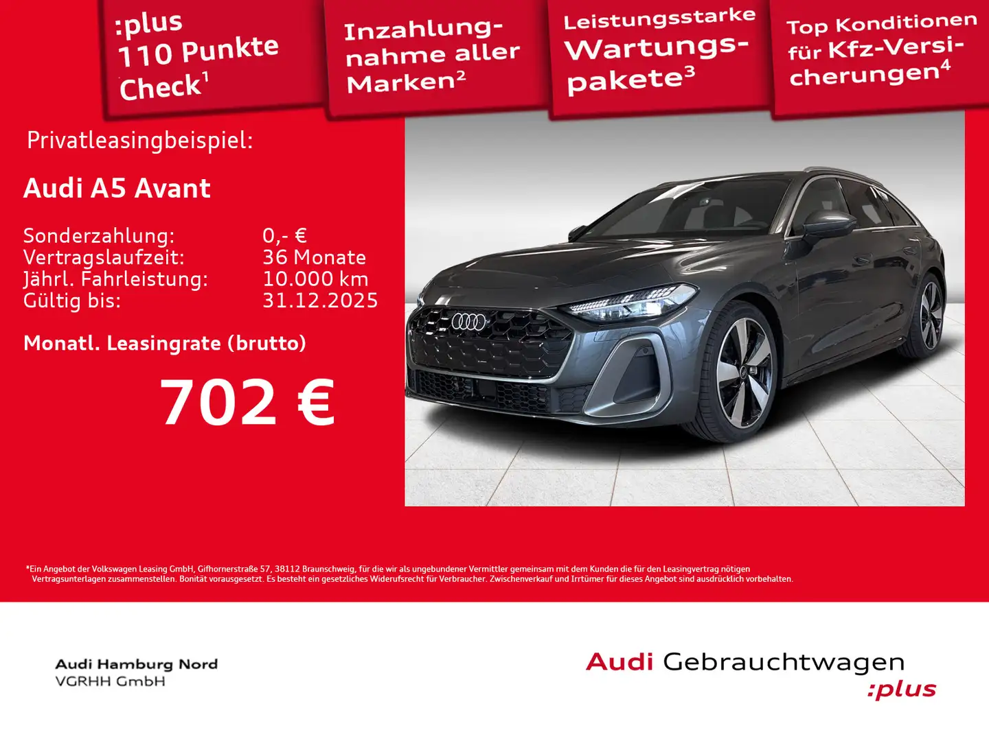 Audi A5 2.0 TFSI e quattro S line Navi TechPlus Grijs - 1