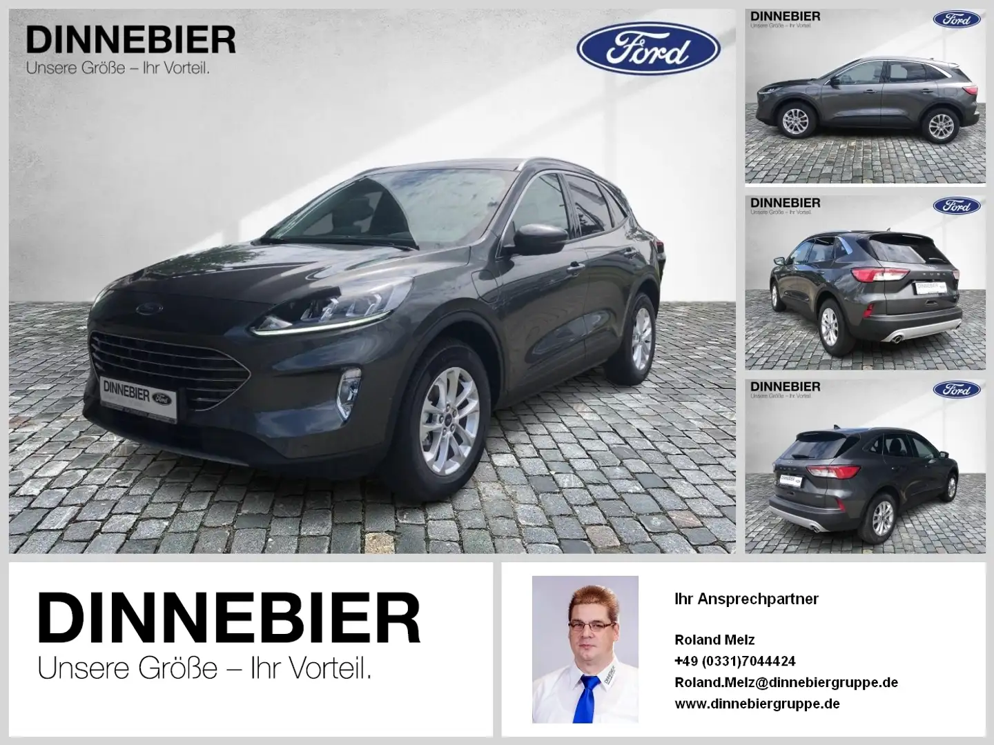 Ford Kuga Titanium Allwetter Navi,PP,TW,ACC, Rückf. Grijs - 1