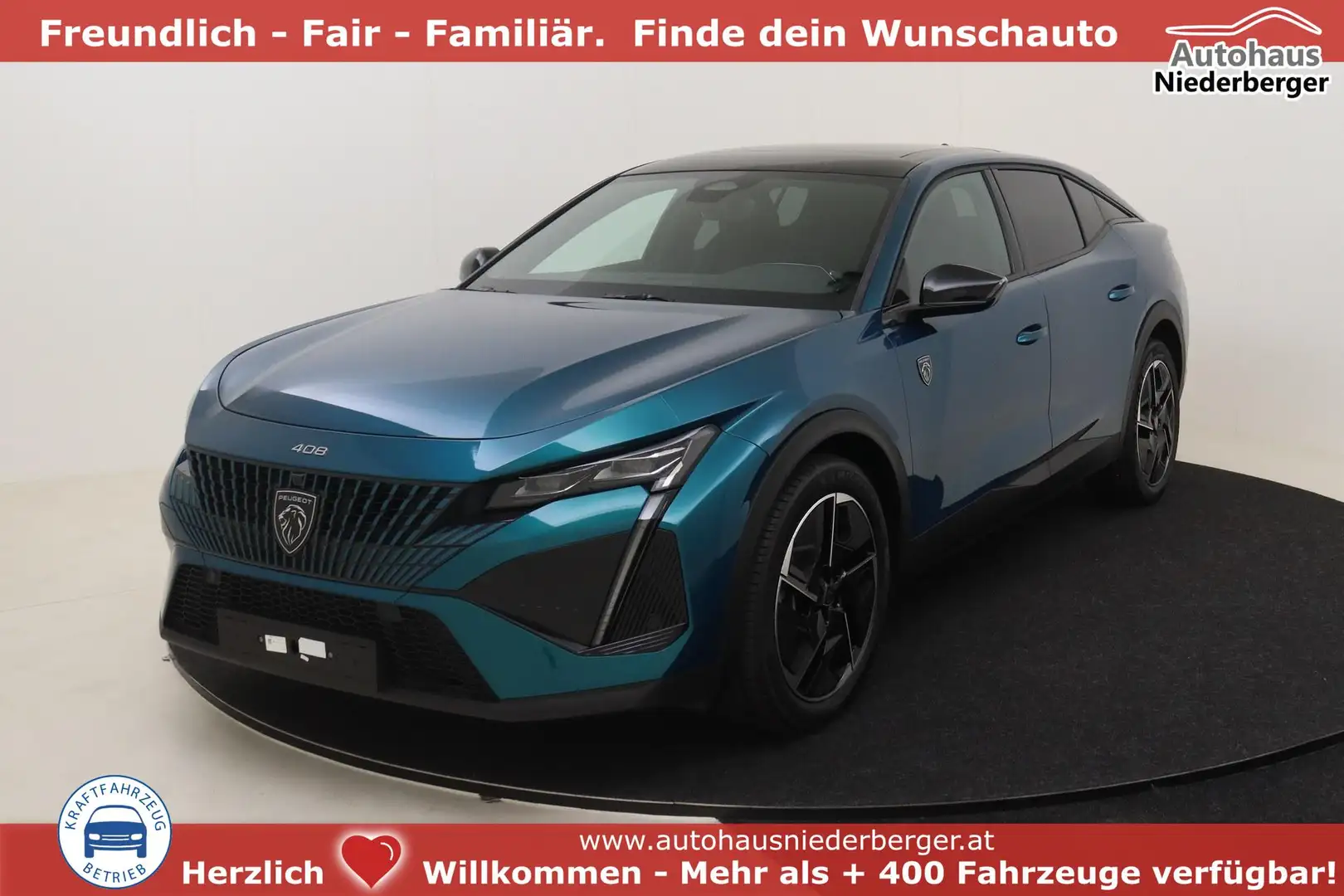 Peugeot 408 e GT 58 kWh Electric 214 hp Auto 157 kW (213 PS... Blau - 1