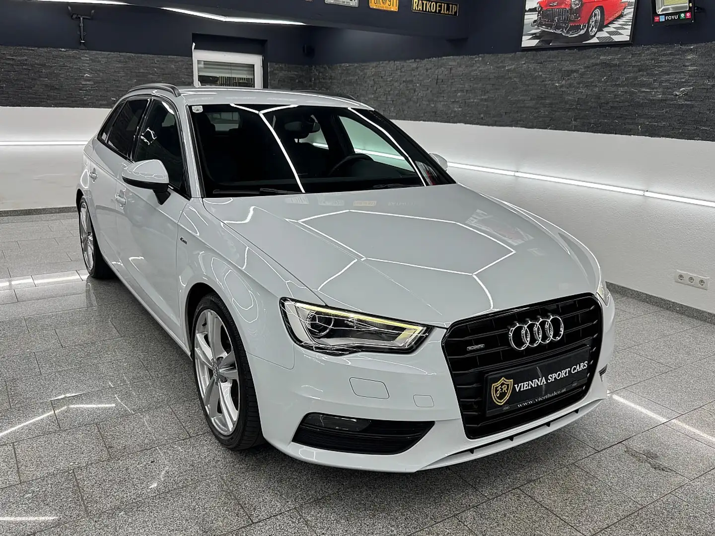 Audi A3 SB quattro 2,0 TDI*S-Line-Sportpaket*Top-Aussta... Weiß - 2
