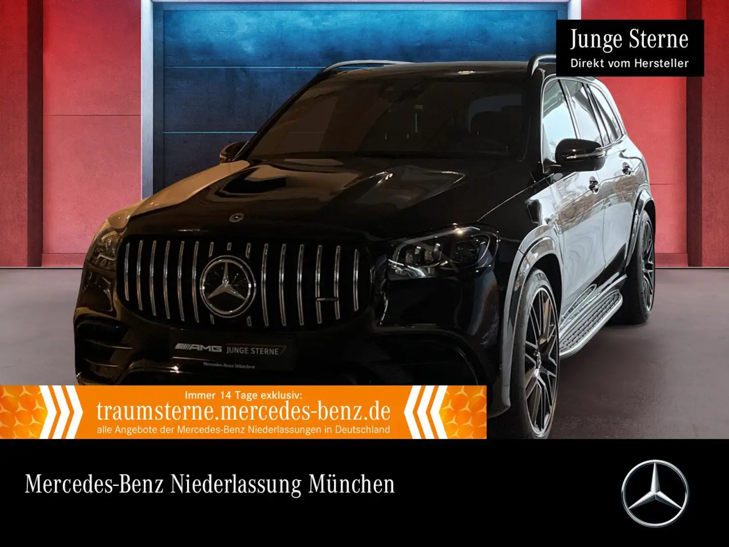Mercedes-Benz GLS 63 AMG GLS 63 4M NIGHT+PANO+360+AHK+MULTIBEAM+FAHRASS+HUD Schwarz - 1