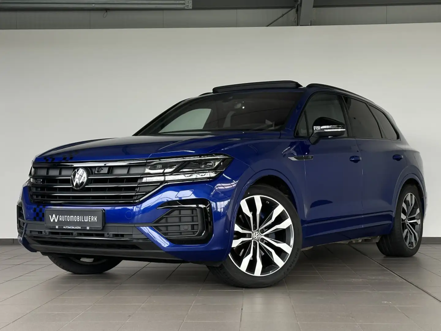 Volkswagen Touareg R-Line BLACK|NACHT |HUD|AHK|SOFT|LUFT| Bleu - 1