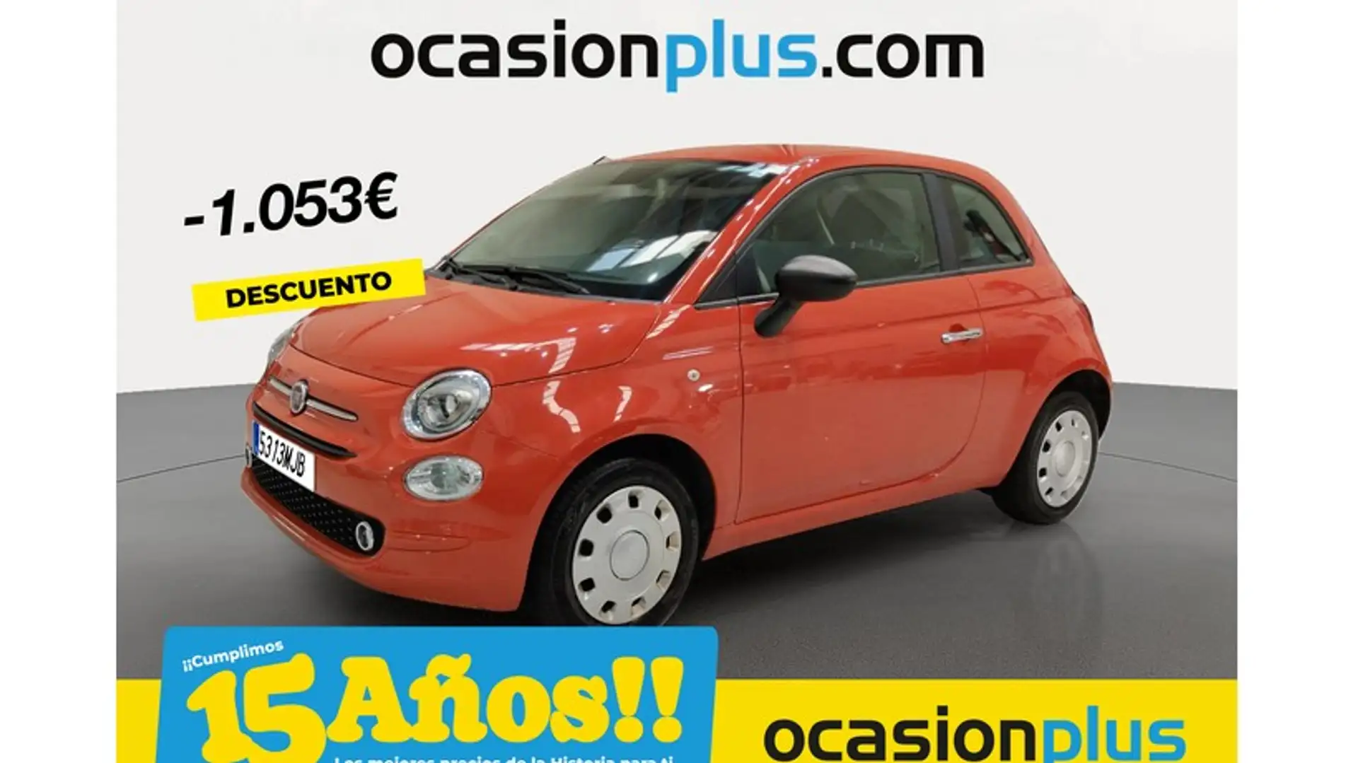 Fiat 500 1.0 Hybrid Dolcevita 52kW Oranje - 1