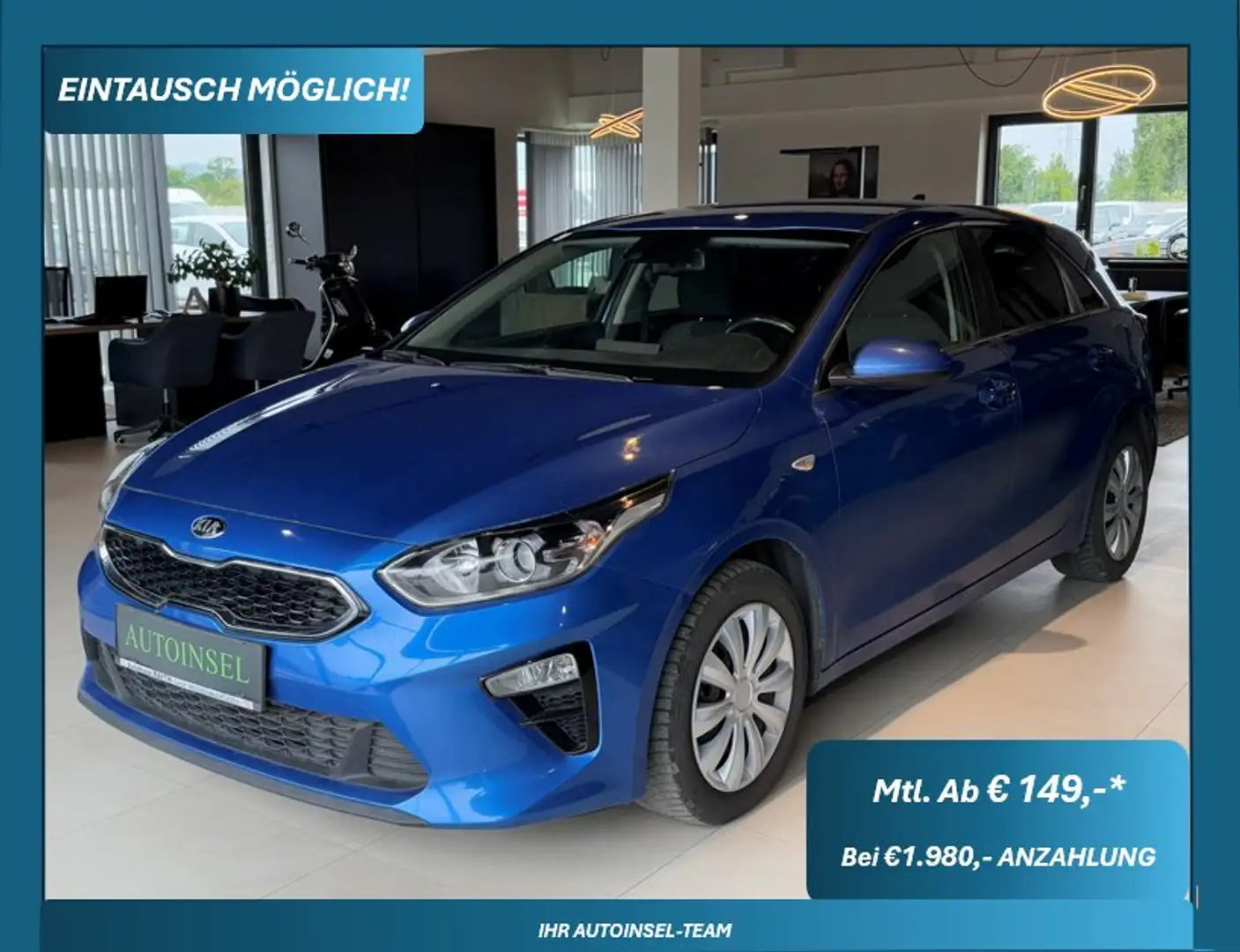 Kia Ceed / cee'd 1,0 T-GDI GPF Silber Albastru - 1