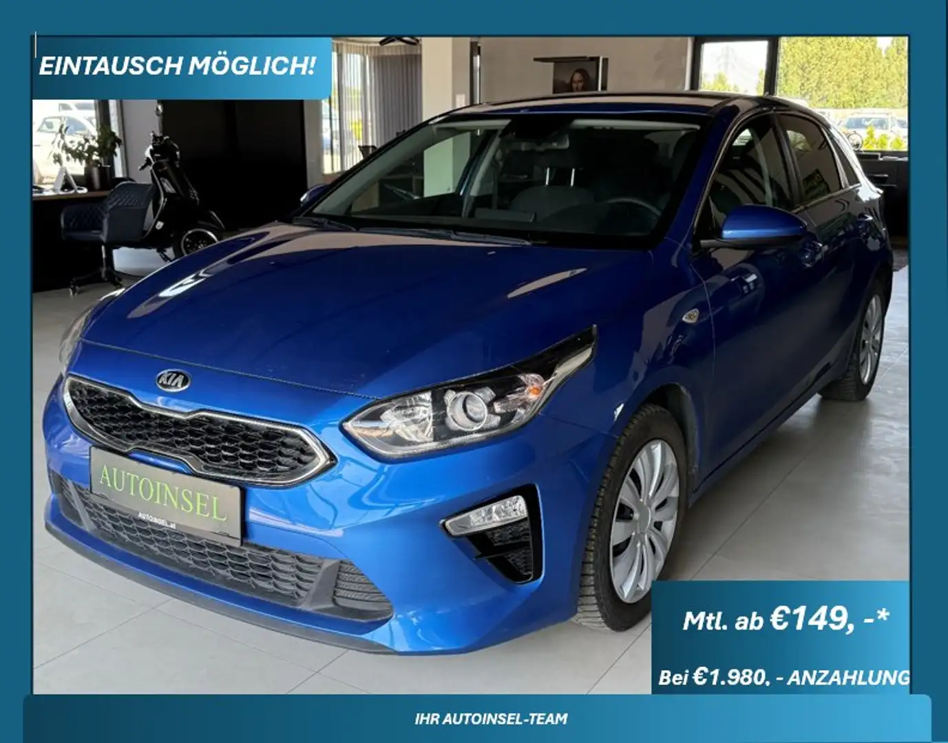 Kia Ceed / cee'd 1,0 T-GDI GPF Silber Azul - 1