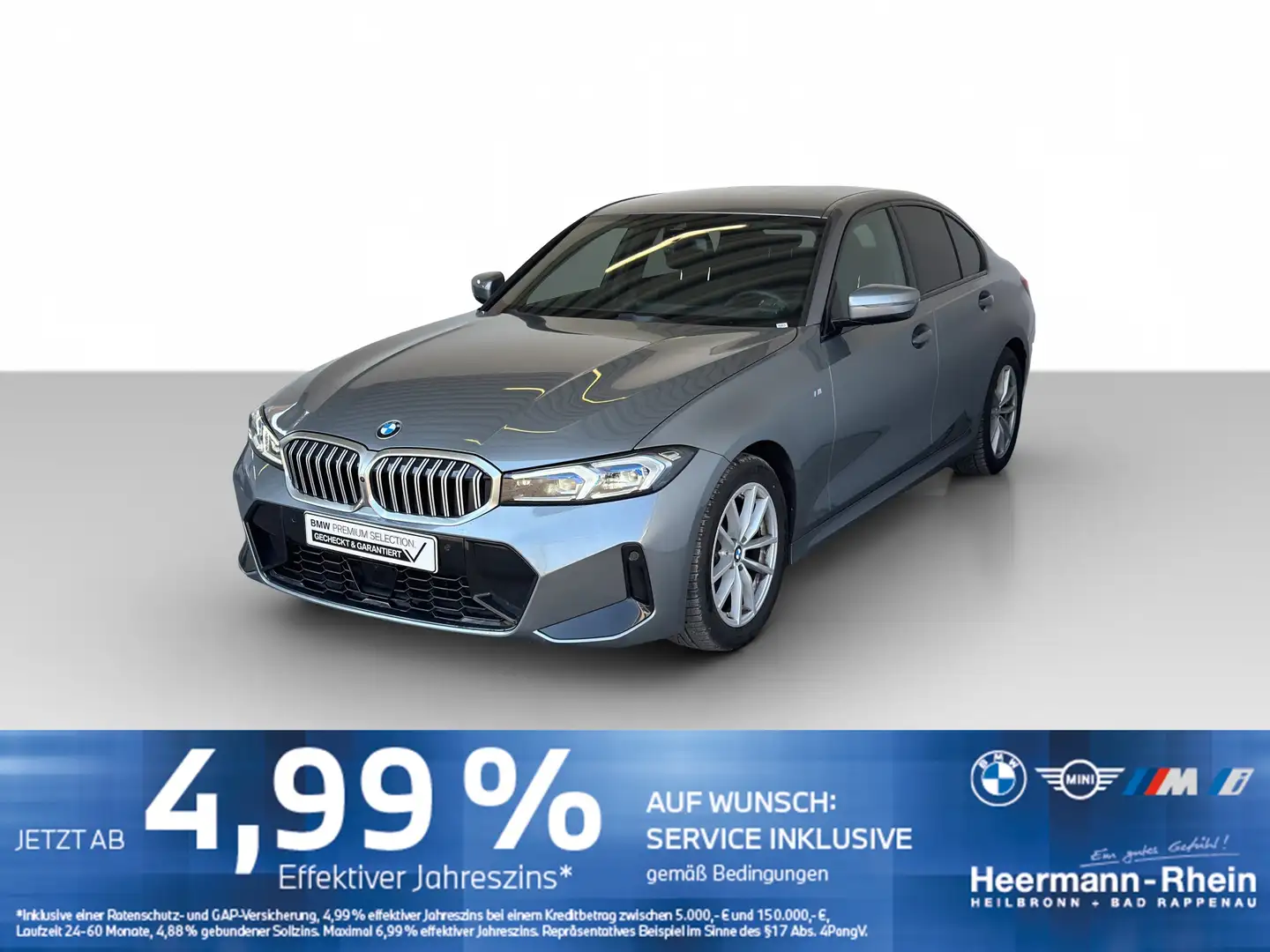 BMW 320 dA xDrive Lim. M Sport LiveCock.ACC.AHK.LED. Grau - 2