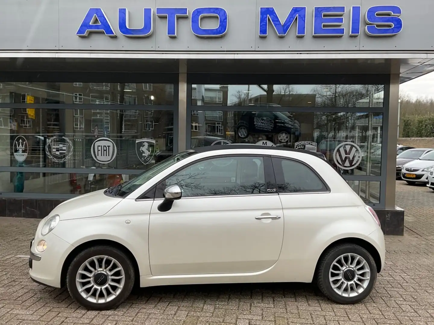 Fiat 500 1.2 CABRIO LOUNGE  AIRCO Wit - 1