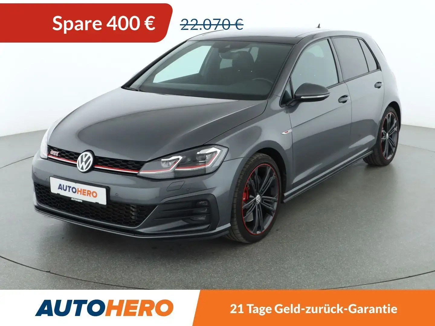 Volkswagen Golf GTI 2.0 TSI GTI Performance BM Aut.*NAVI*LED*PANO*ACC* Grau - 1
