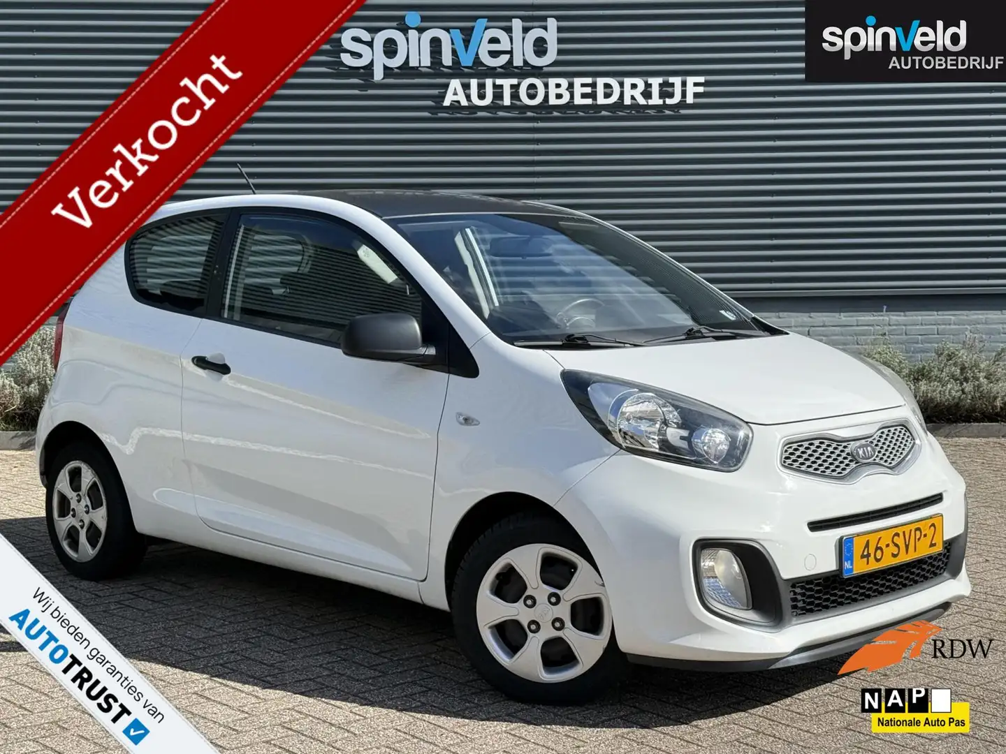 Kia Picanto 1.0 CVVT Airco BJ’12 NAP NL Airco 3drs Elekpakket Blanc - 1