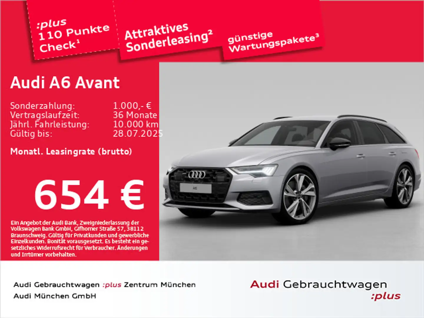 Audi A6 50 TFSI e qu. S tronic advanced ACC/AHK Silber - 1