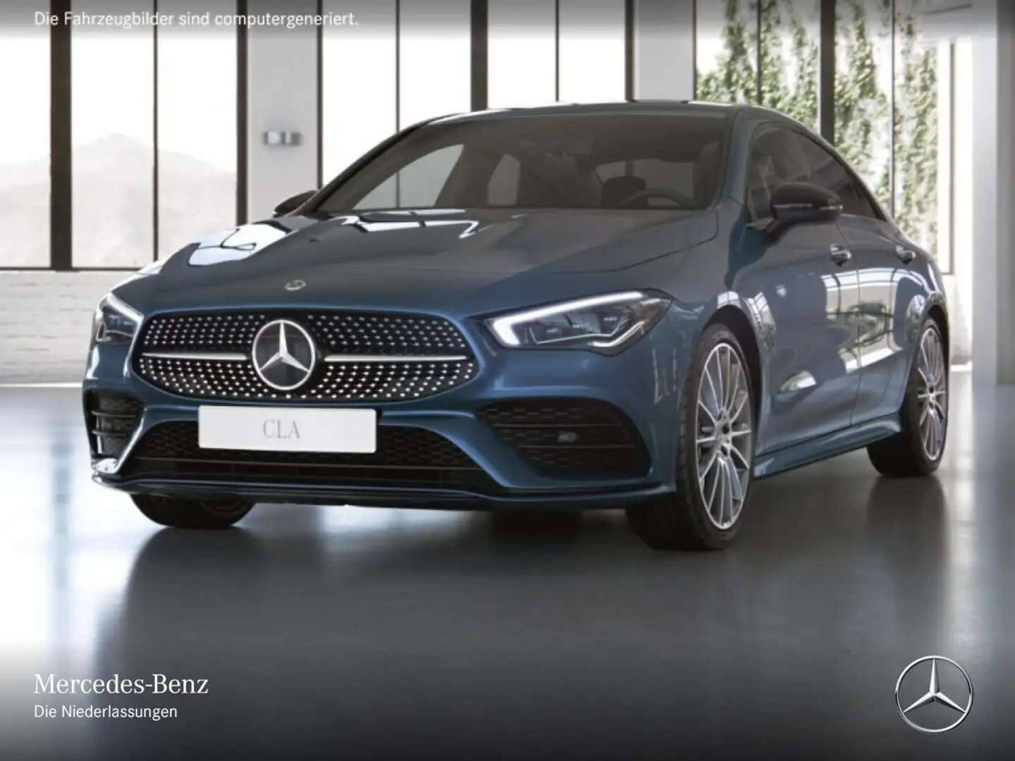 Mercedes-Benz CLA 220 d AMG+NIGHT+AHK+MULTIBEAM+KAMERA+19"+TOTW Blau - 2
