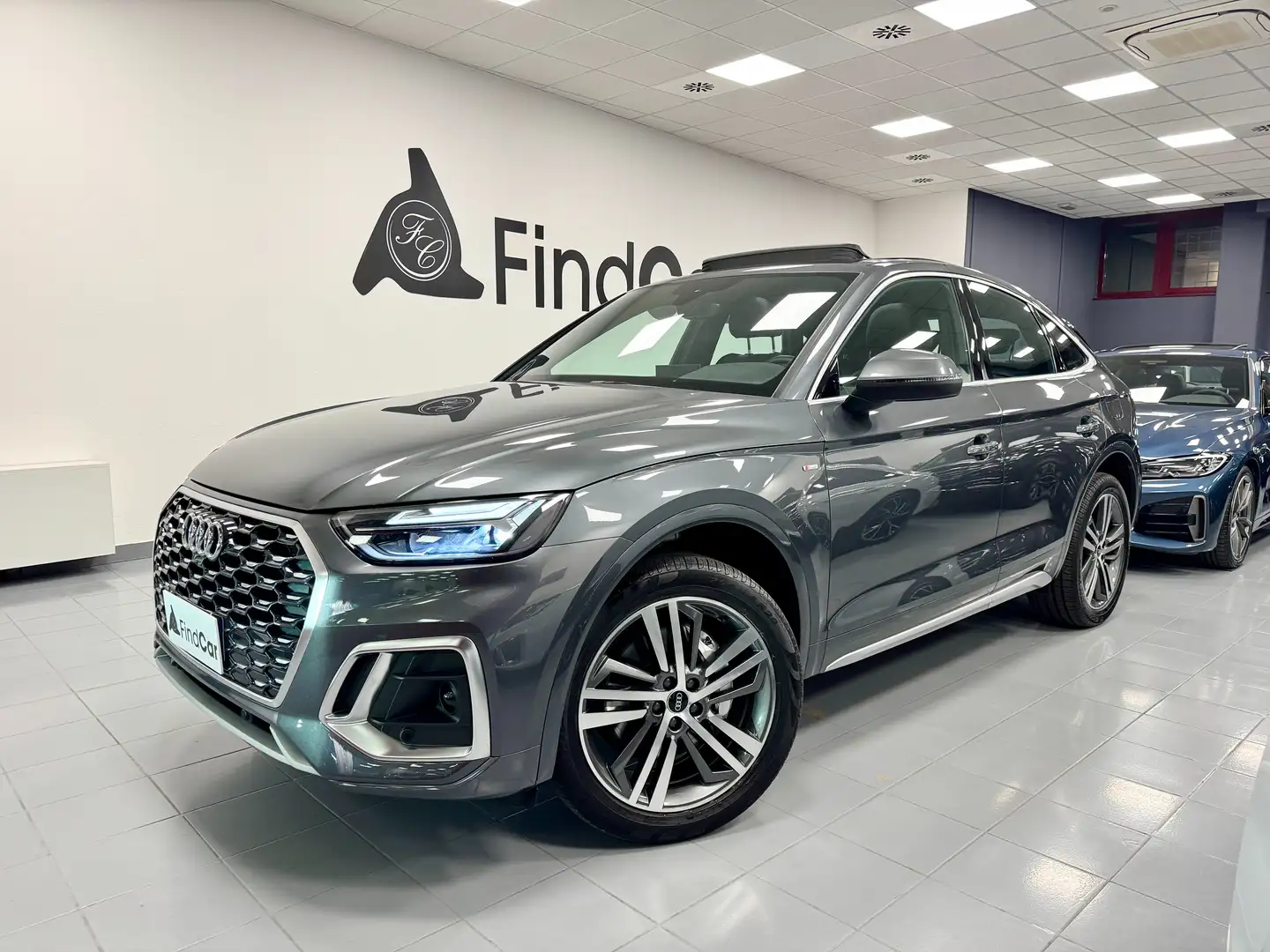 Audi Q5 Sportback 50 2.0 tfsi e Sline Plus quattro stronic Grijs - 1