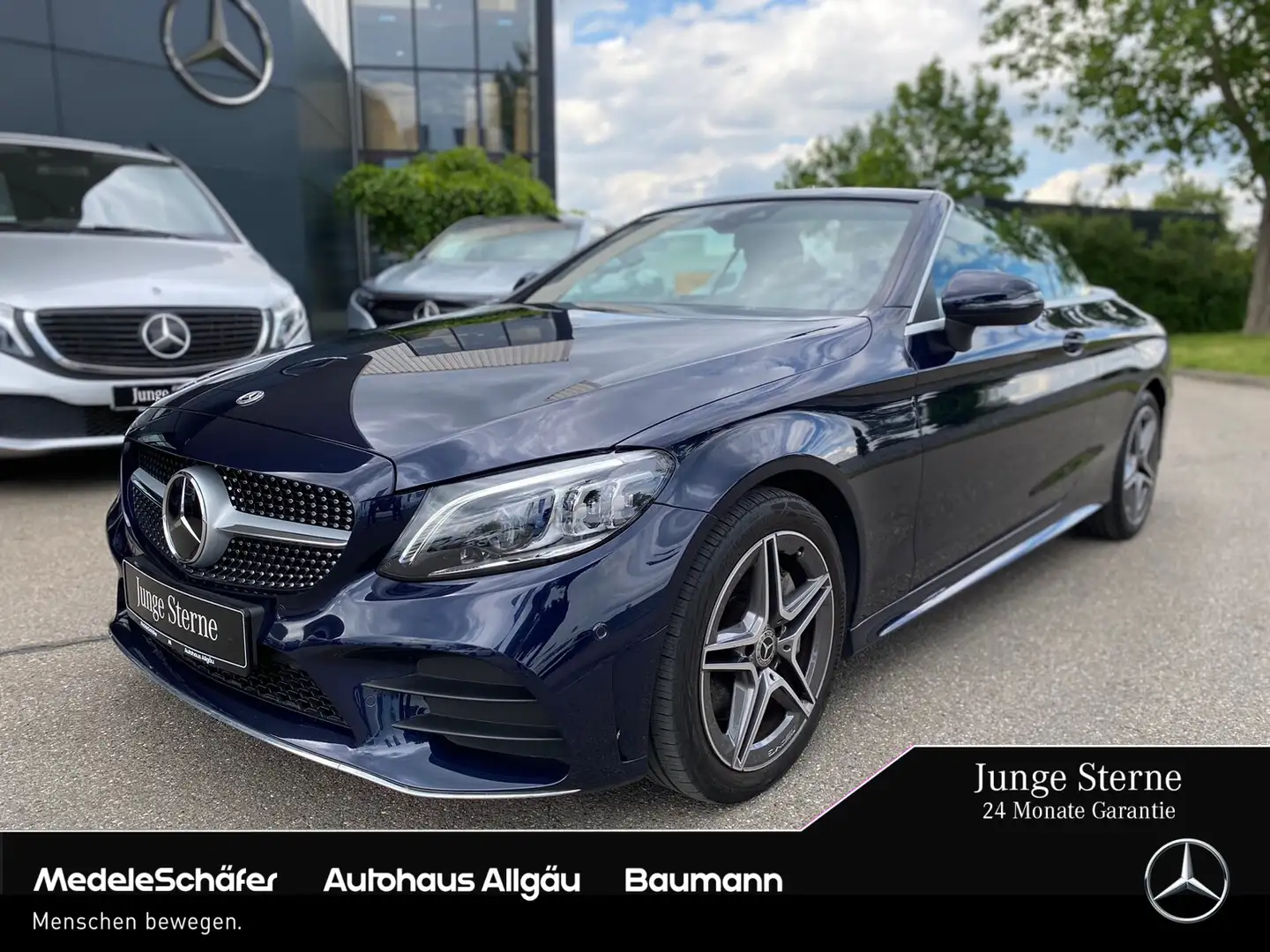 Mercedes-Benz C 400 C 400 4M Cabrio AMG Distron Com Multibeam Ambien Azul - 1