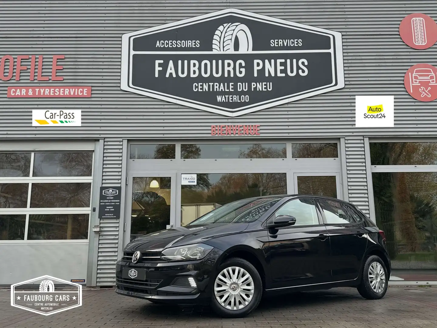 Volkswagen Polo *1.0i*GARANTIE-12MOIS*EURO-6b*CLIMATISATION* Noir - 1