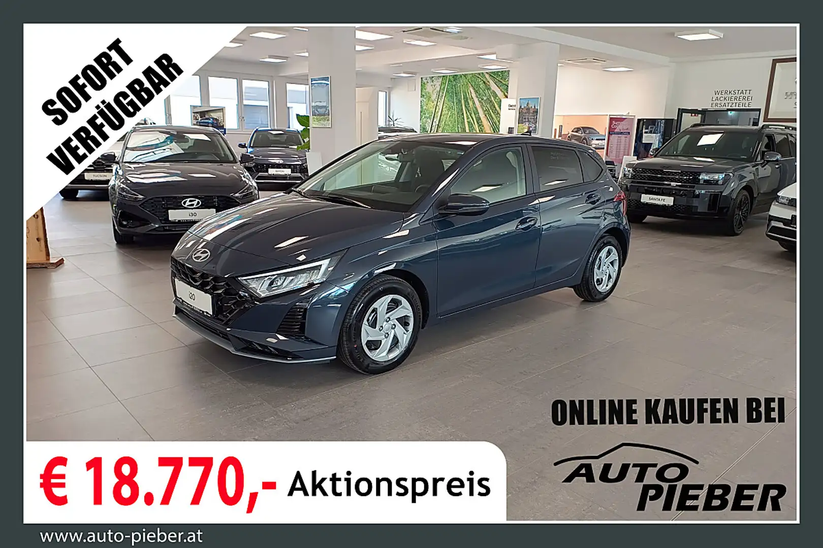 Hyundai i20 1,0 T-GDI GO! *LED*Navi*Klima* Grau - 1