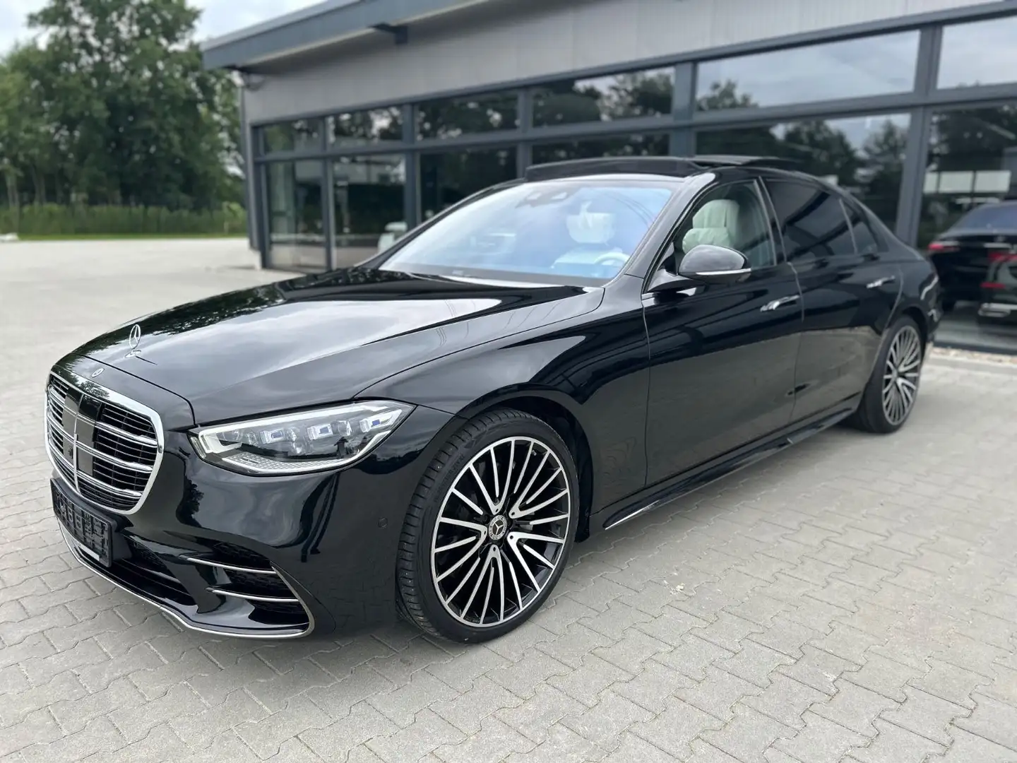 Mercedes-Benz S 450 S450d 4M Lang AMG Manufactur -HUD-Belü.Sitz-Pano Noir - 1