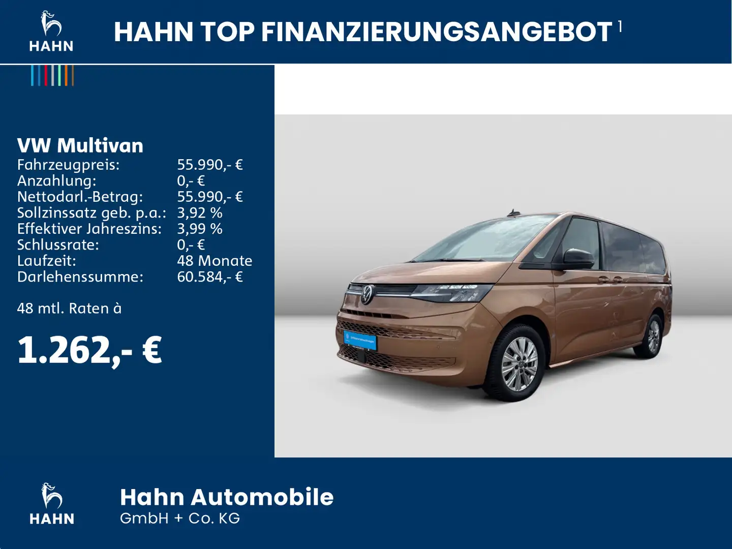 Volkswagen T7 Multivan T7 Multivan LIFE LÜ 2,0TDI 110kW AHK NAVI KAMERA Orange - 2