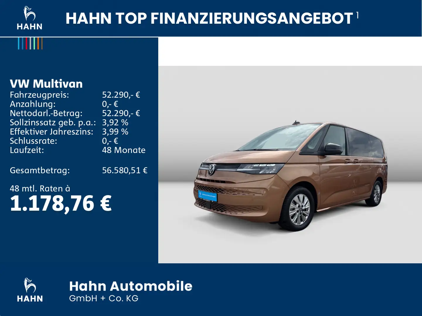 Volkswagen T7 Multivan T7 Multivan LIFE LÜ 2,0TDI 110kW AHK NAVI KAMERA Orange - 2