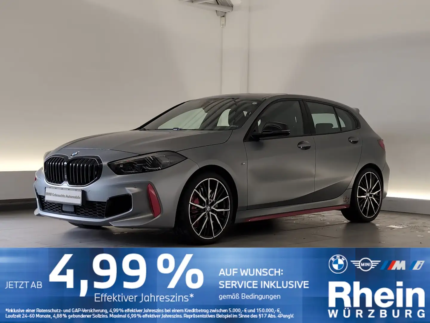 BMW 128 ti M Sport Pano/SHZ/PDC Pano/SHZ/PDC Grau - 1
