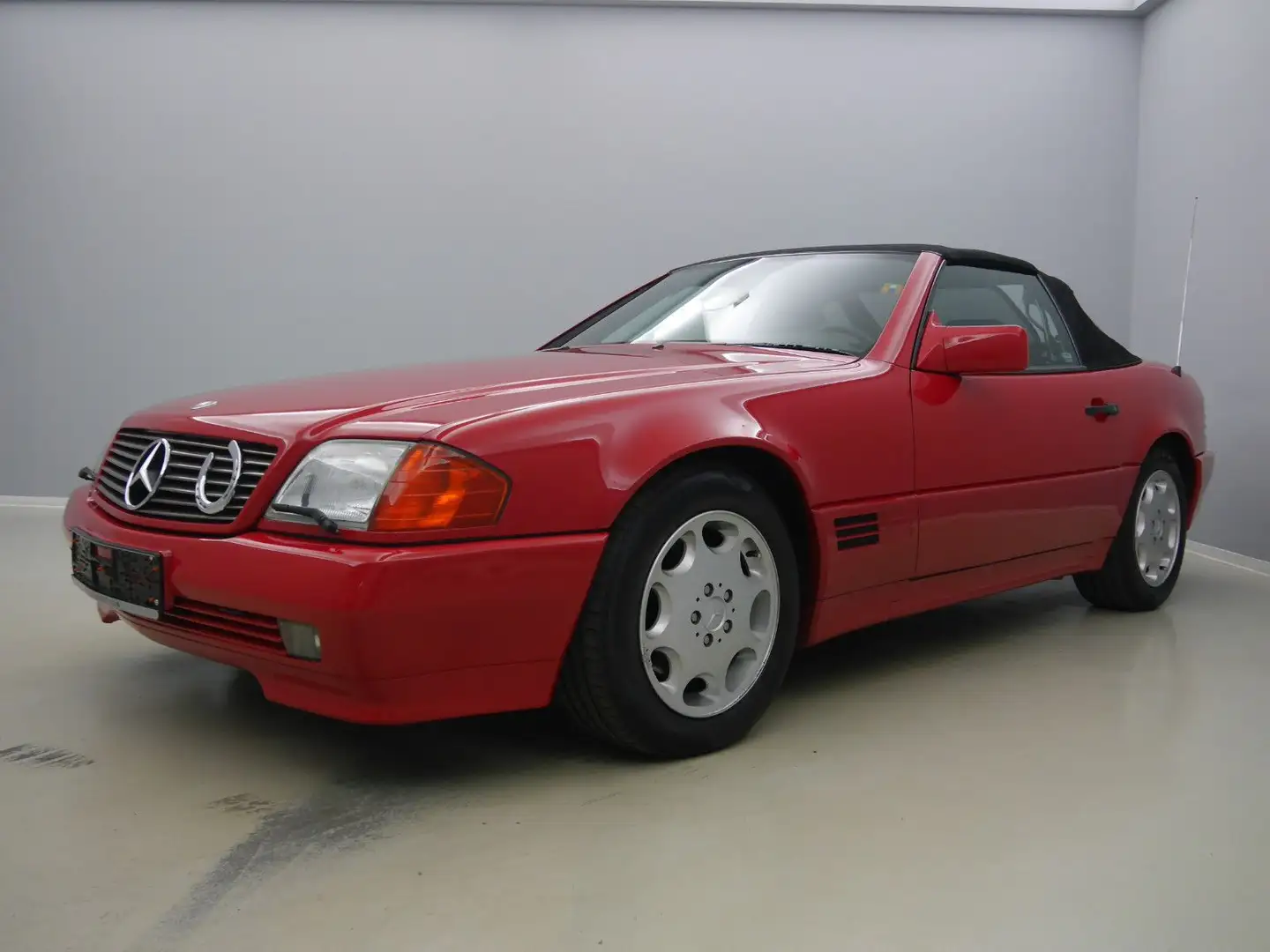 Mercedes-Benz 500 SL*1.HAND*DEUTSCH*U-FREI*SCHECKHEFT*TOP Rood - 1