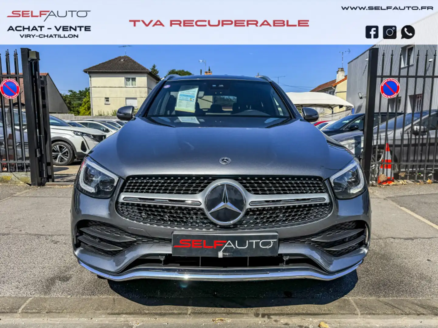 Mercedes-Benz GLC 300 300 DE 194+122CH AMG LINE 4MATIC 9G-TRONIC Gris - 2