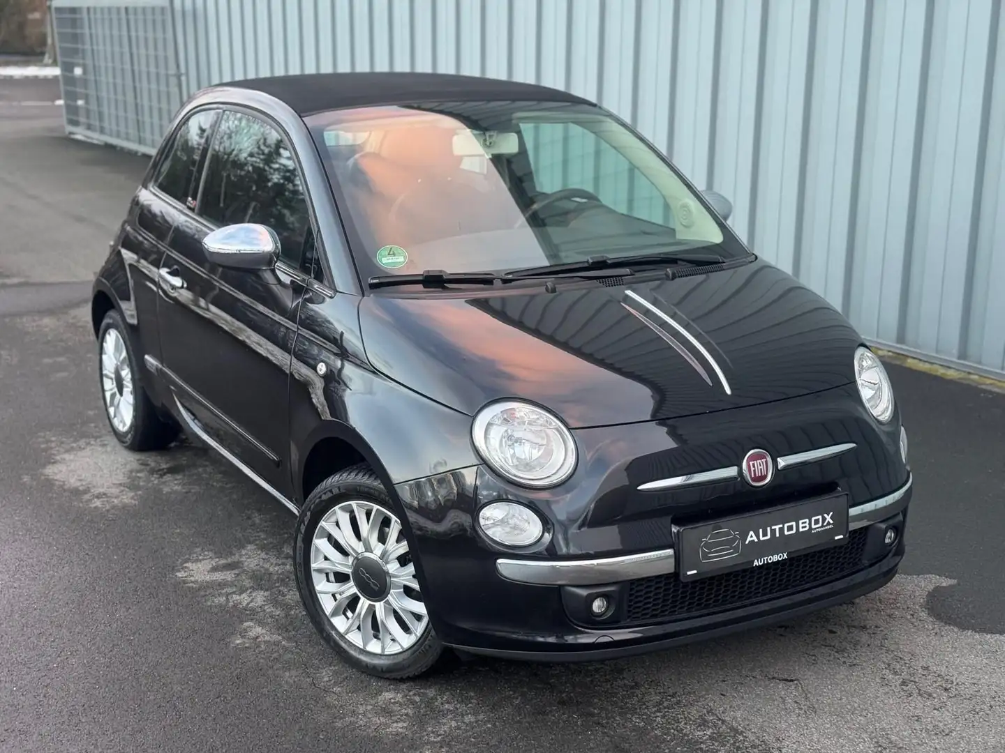 Fiat 500C *1 HAND*LEDER* Schwarz - 1