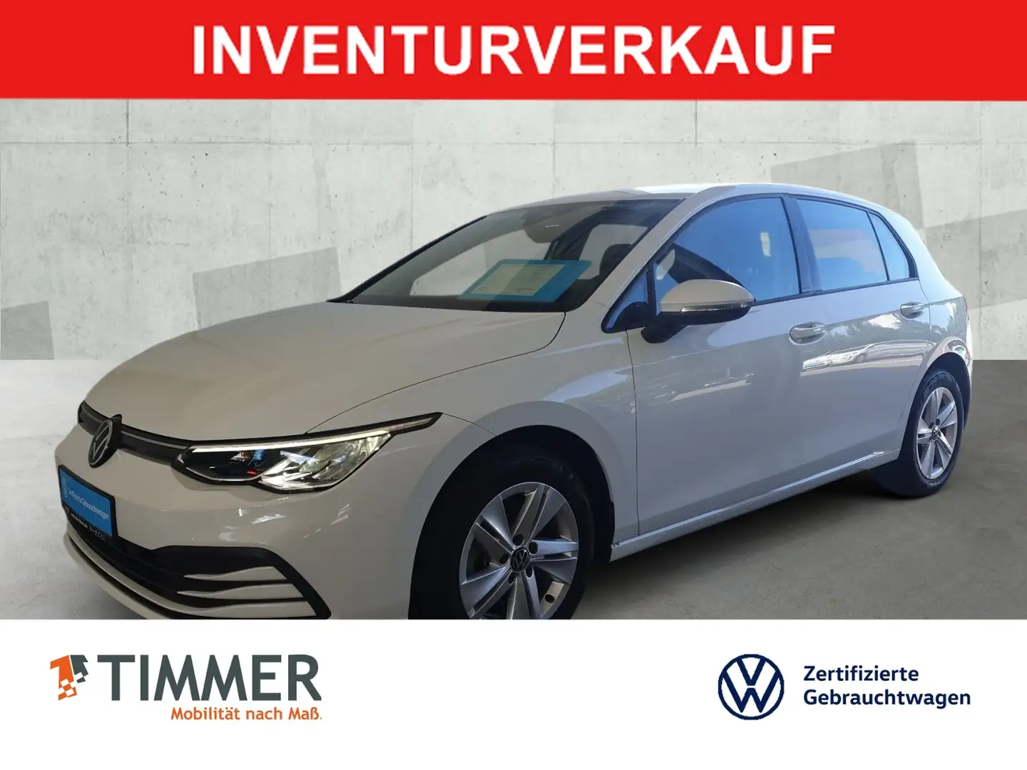 Volkswagen Golf VIII 1.5 TSI LIFE *LED *ACC *VIRTUAL *SHZ * Weiß - 1
