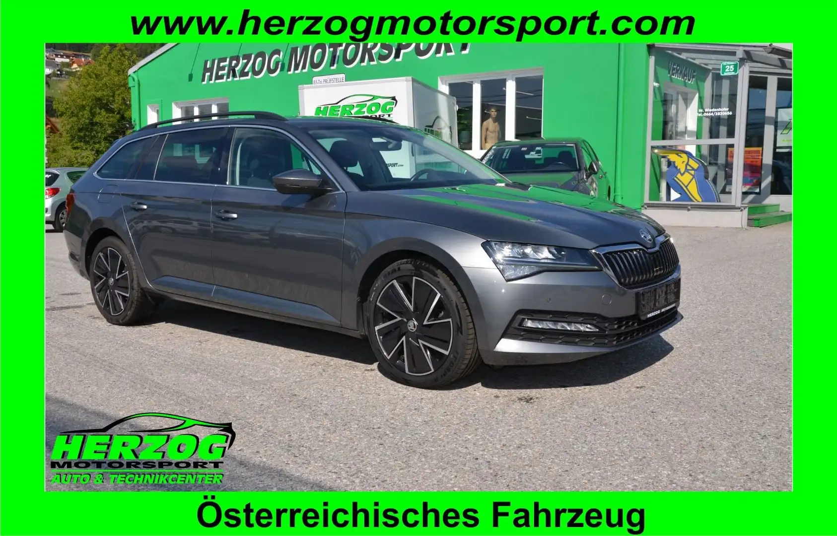 Skoda Superb Superb Kombi 2,0TDI DSG LED VIRTUAL 18"ALU 1.Bes. Grau - 1