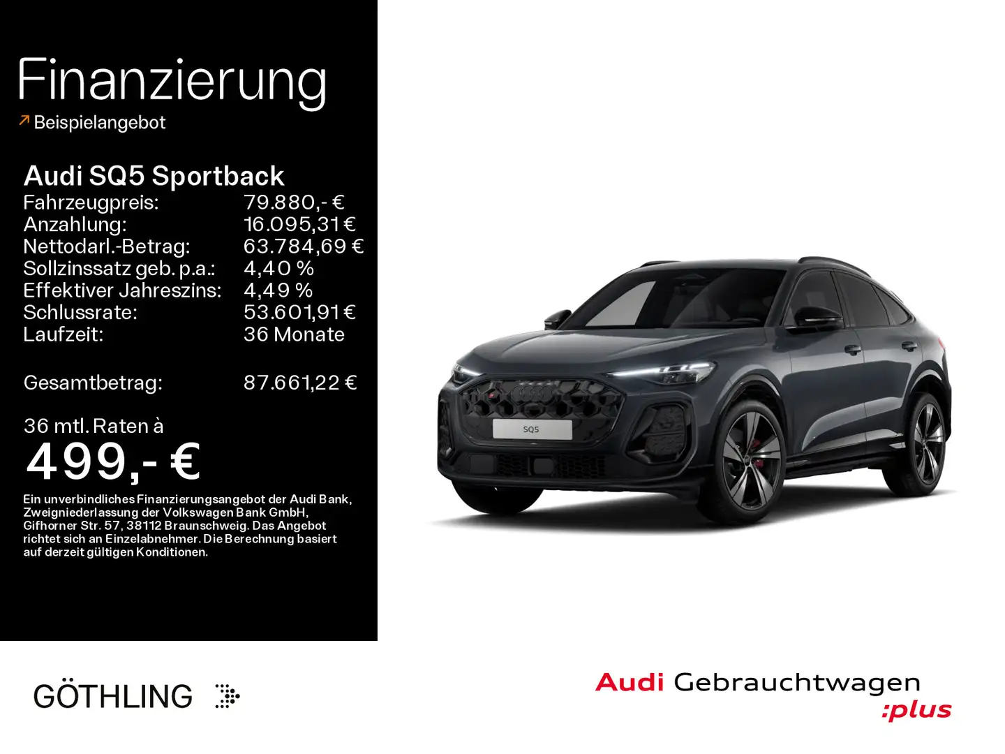Audi SQ5 TFSI S line edition one S tro*Air* Grau - 1