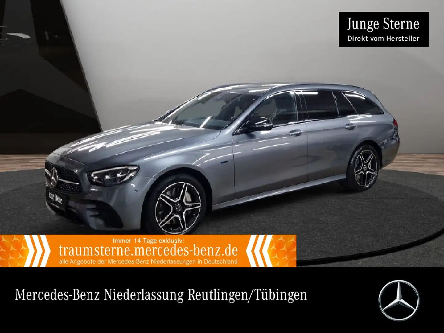 Mercedes-Benz E 300 de T AMG+NIGHT+360+LED+TOTW+9G Gris - 1