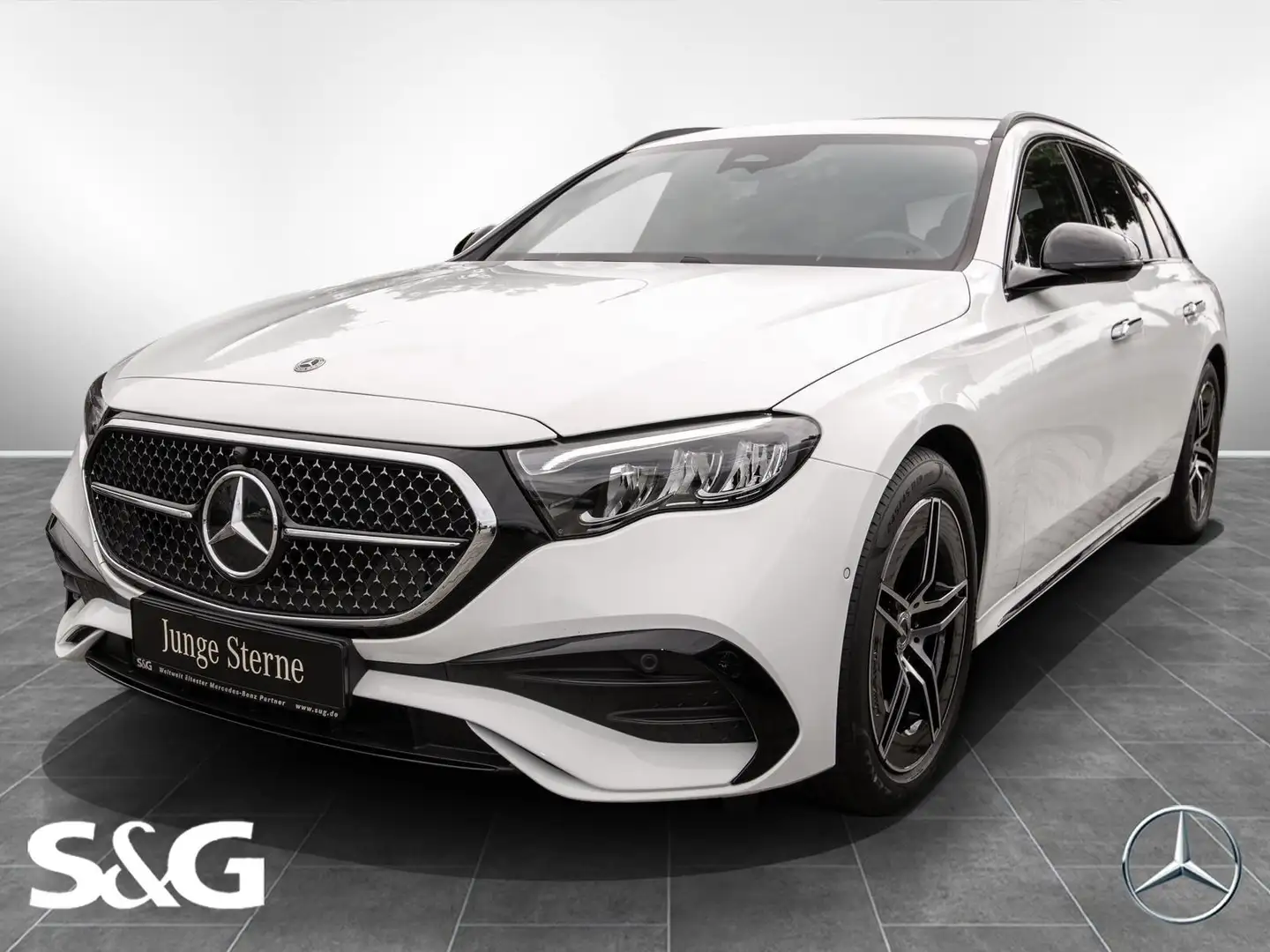 Mercedes-Benz E 300 T de AMG Line Advanced Night+RüKam Weiß - 1
