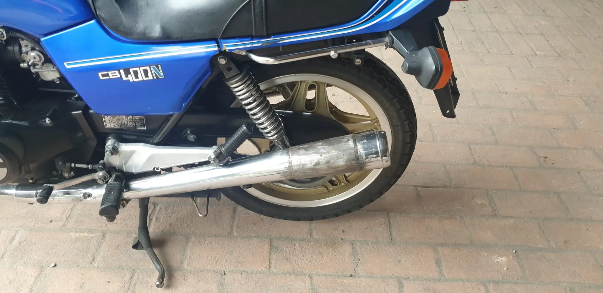Honda CB 400 N Azul - 1