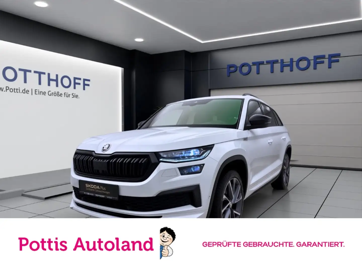 Skoda Kodiaq 2.0 TDI DSG 4x4 SPORTLINE STANDHZG PANO 360° Bianco - 1