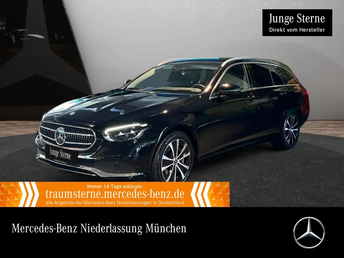 Mercedes-Benz E 300 de T 4M AVANTG+AHK+LED+FAHRASS+KAMERA+HUD+9G Schwarz - 1