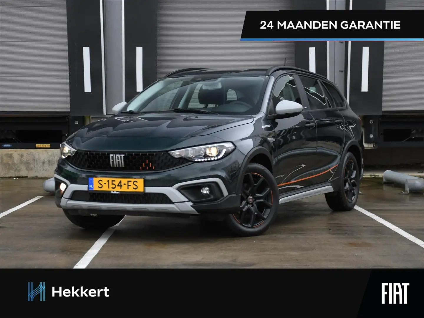Fiat Tipo Stationwagon Cross Garmin 1.5 Hybrid 130pk Automaa Groen - 1