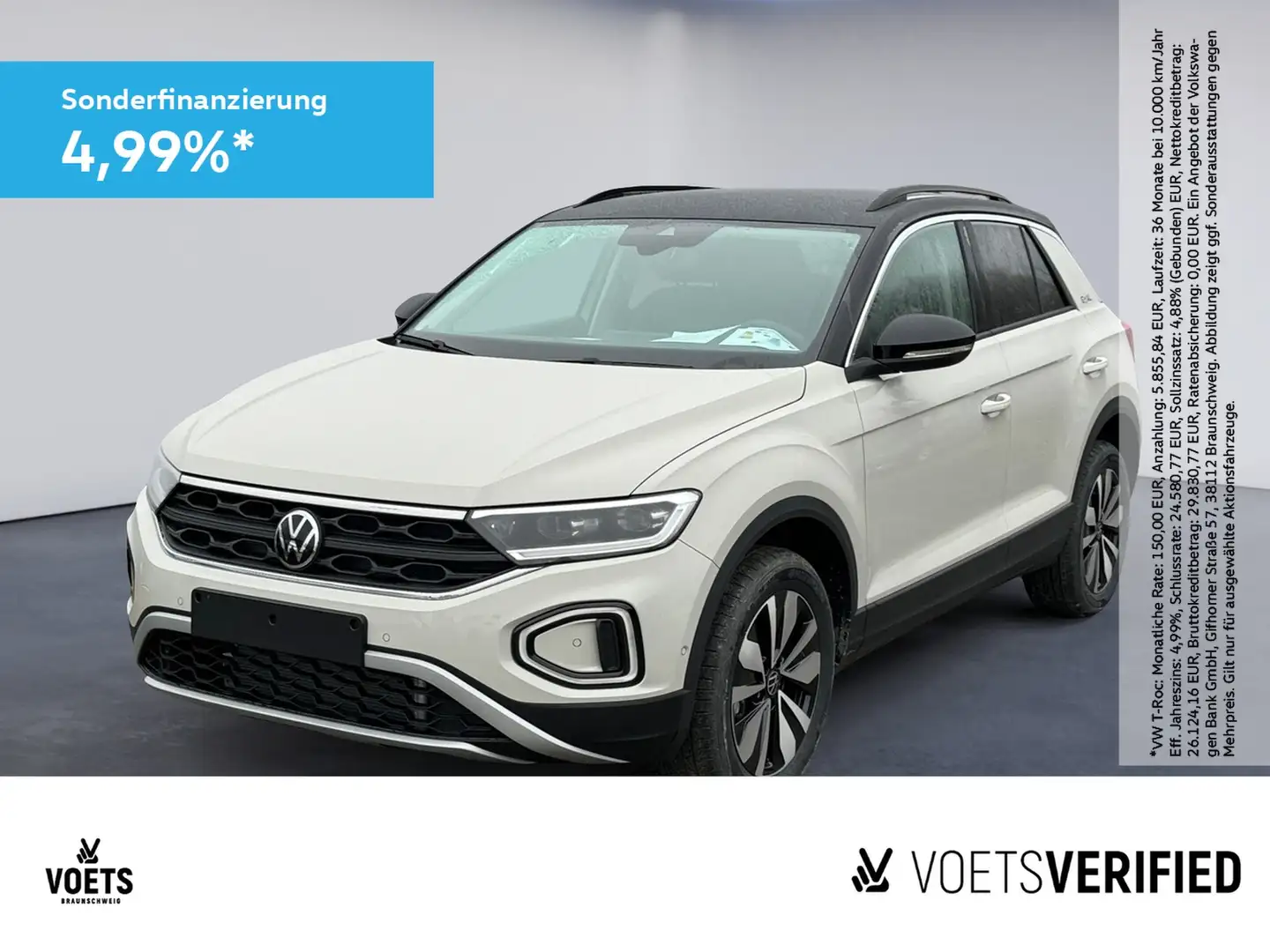 Volkswagen T-Roc Goal 1.5 TSI DSG LED+KLIMA+PDC Grau - 1