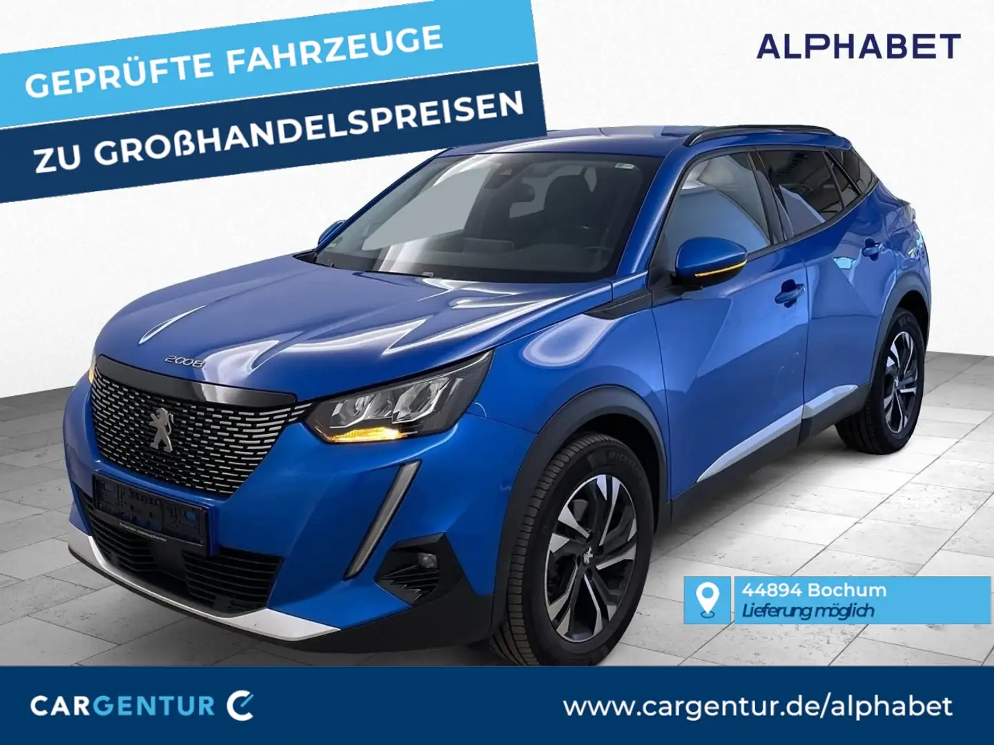 Peugeot 2008 1.5 BlueHDi 130 Allure Lane Navi LED Key Blauw - 1